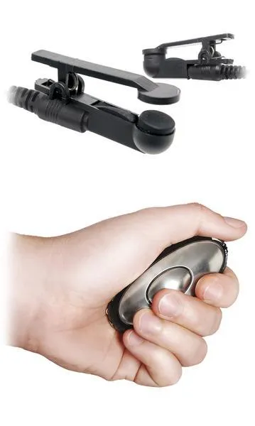 0866P      Electro-Stimulation Shock Therapy Nipple Clamps with Mini Power Unit