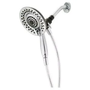 2-In-1 Showerhead, 5-Spray, Handheld   Fixed Mount, Chrome
