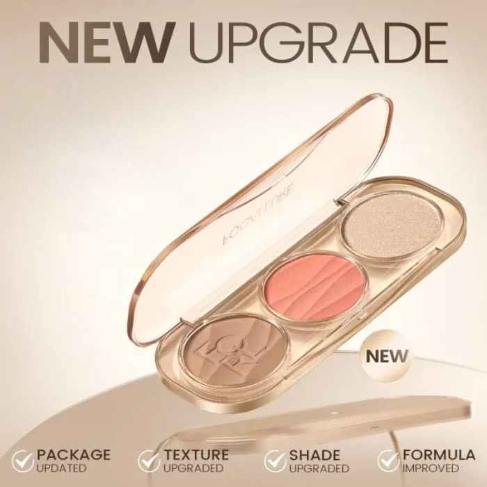 3 In 1 Highlighter & Blusher Palette