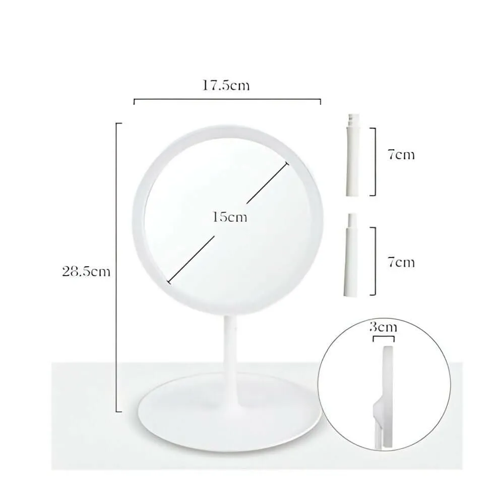 5X LED Makeup Mirror with Cooling Breeze & Illuminating Light