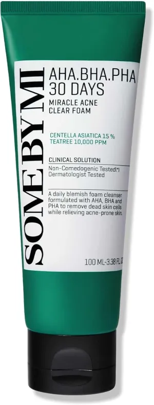 AHA BHA PHA 30 Days Miracle Acne Clear Foam 100ml