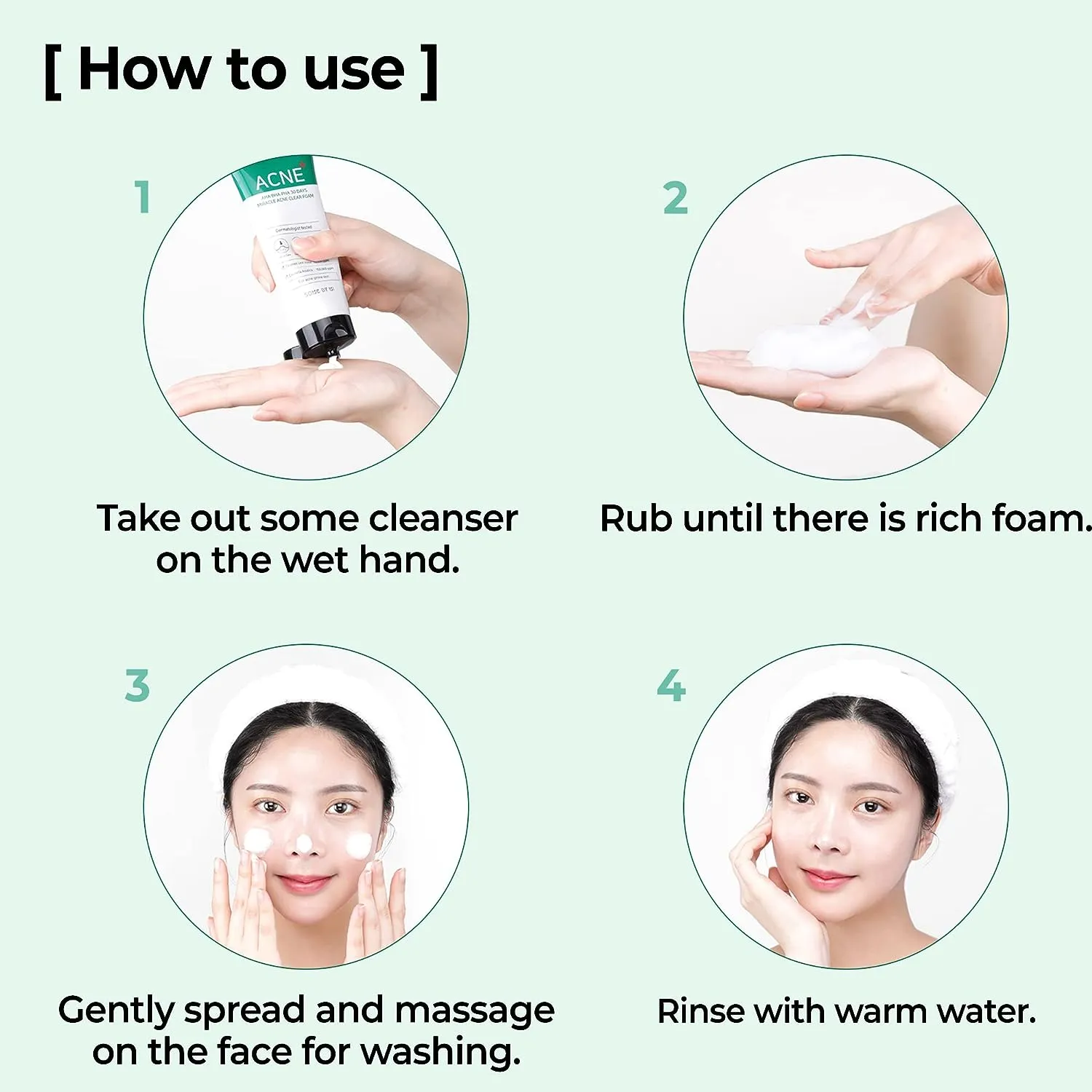 AHA BHA PHA 30 Days Miracle Acne Clear Foam 100ml