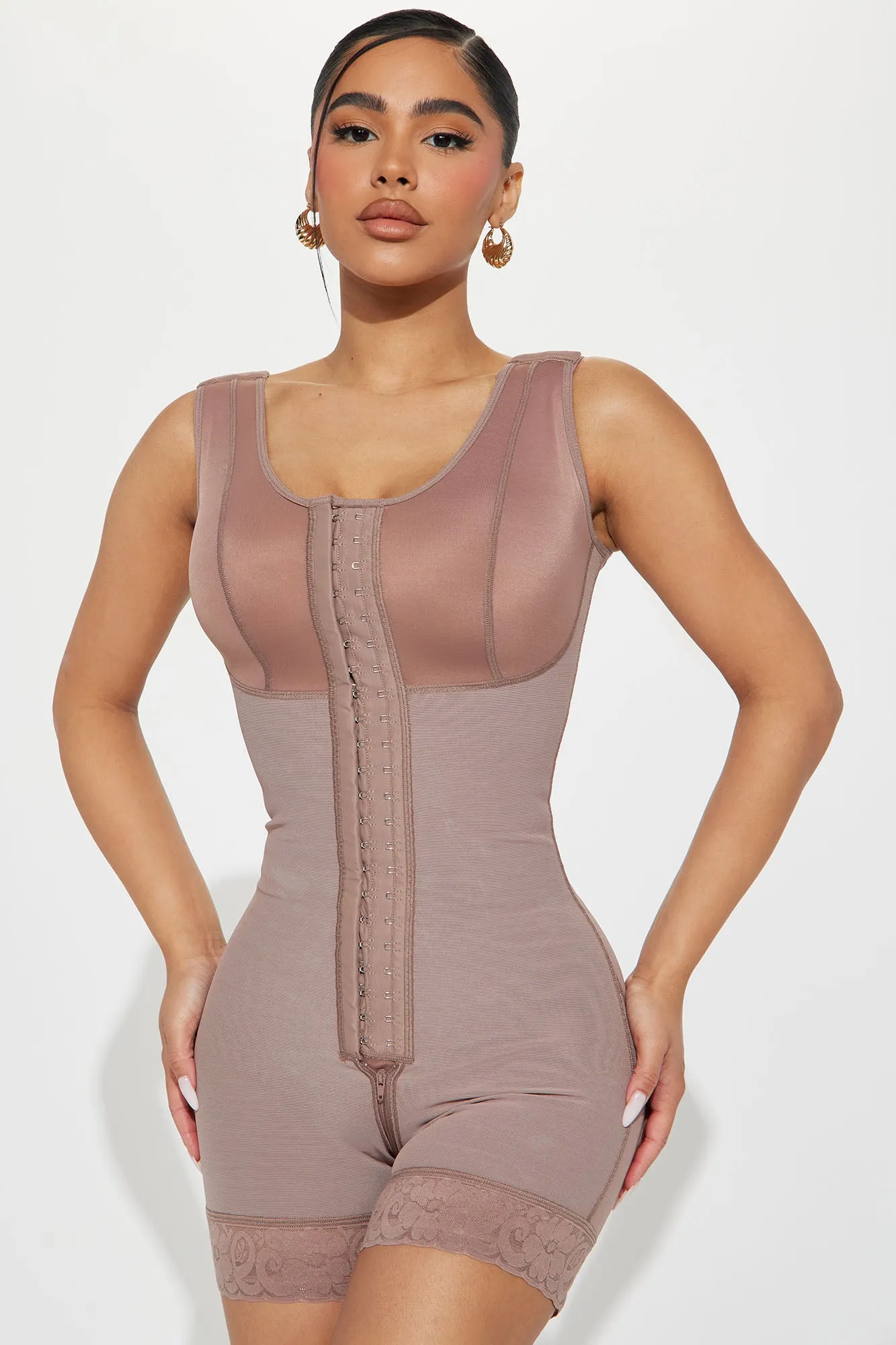 All The Right Places Mid Length High Compression Premium Sculpting Bodysuit - Nude