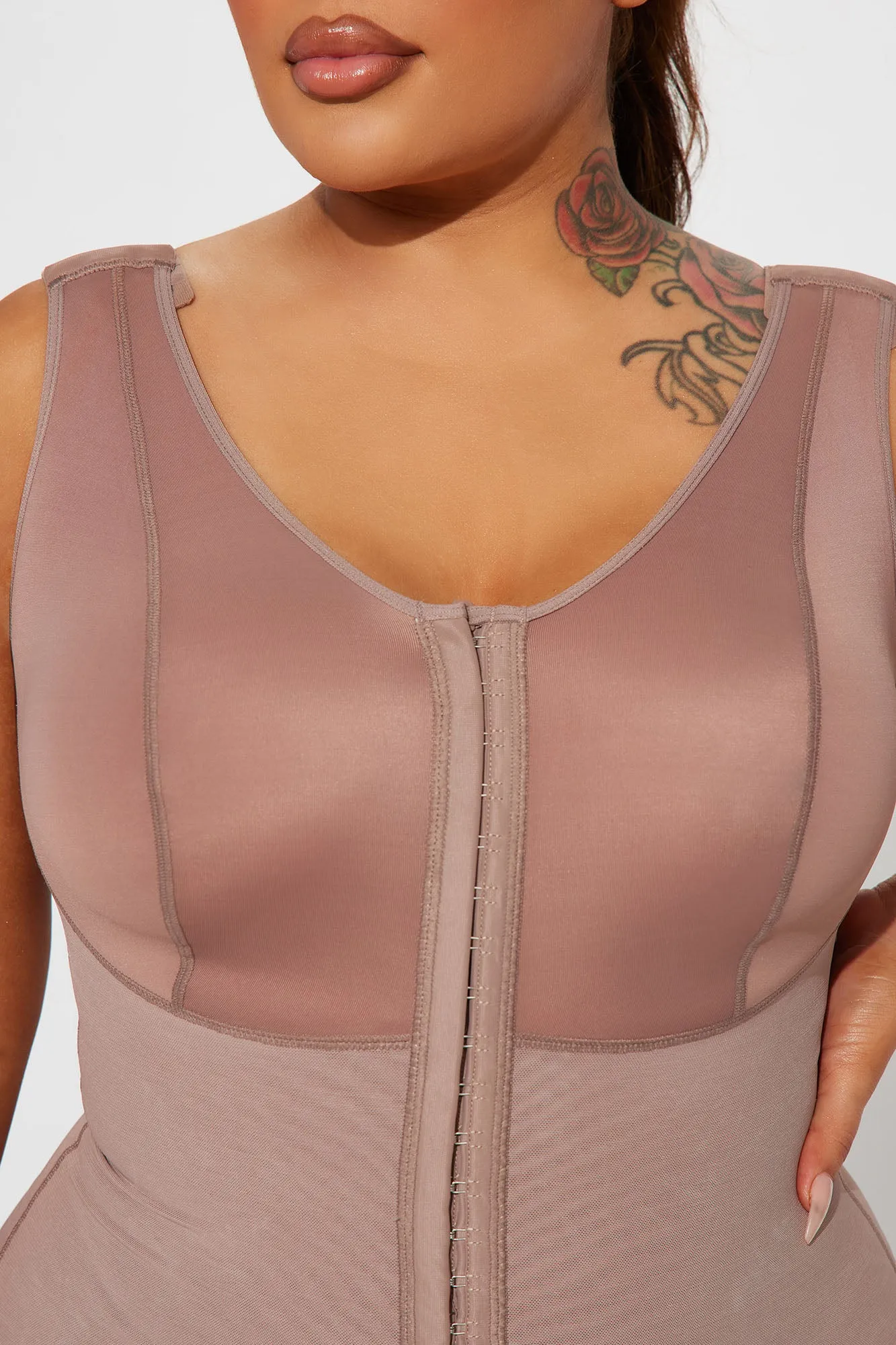 All The Right Places Mid Length High Compression Premium Sculpting Bodysuit - Nude