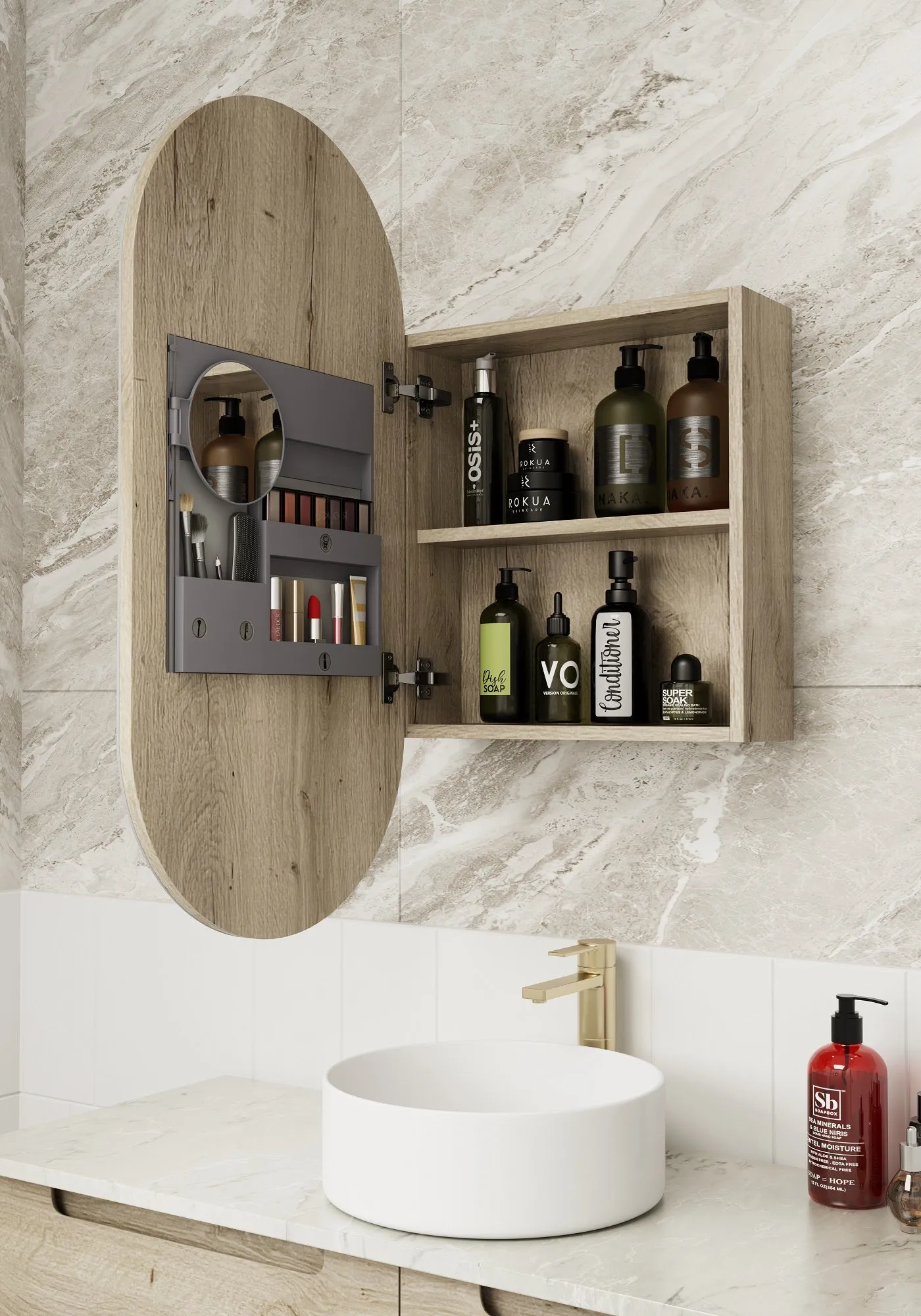 Aulic Diamond Collection | Beau Monde Shaving Cabinet | Max