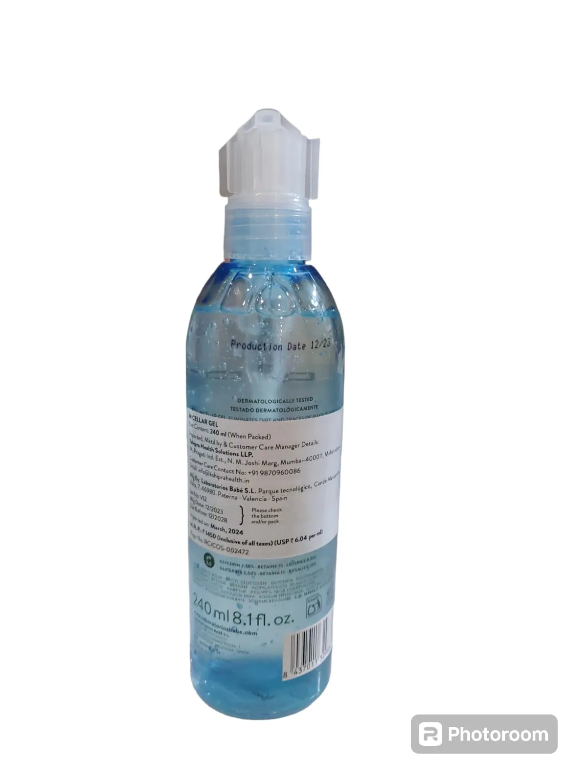 Babe micellar gel 240ml