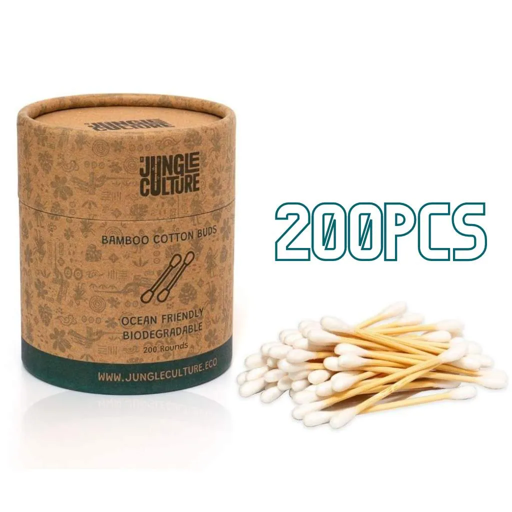 Bamboo and Organic Cotton Eco Swabs: 200 Count