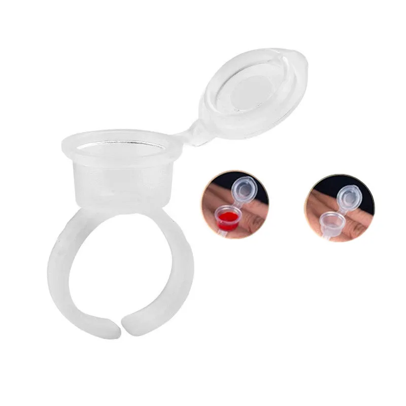 Beauty Built - Tattoo Ink Ring Cups Tattoo Pigment Holder Container Permanent Makeup Tool - 40pcst Makeup Tool - 40pcs