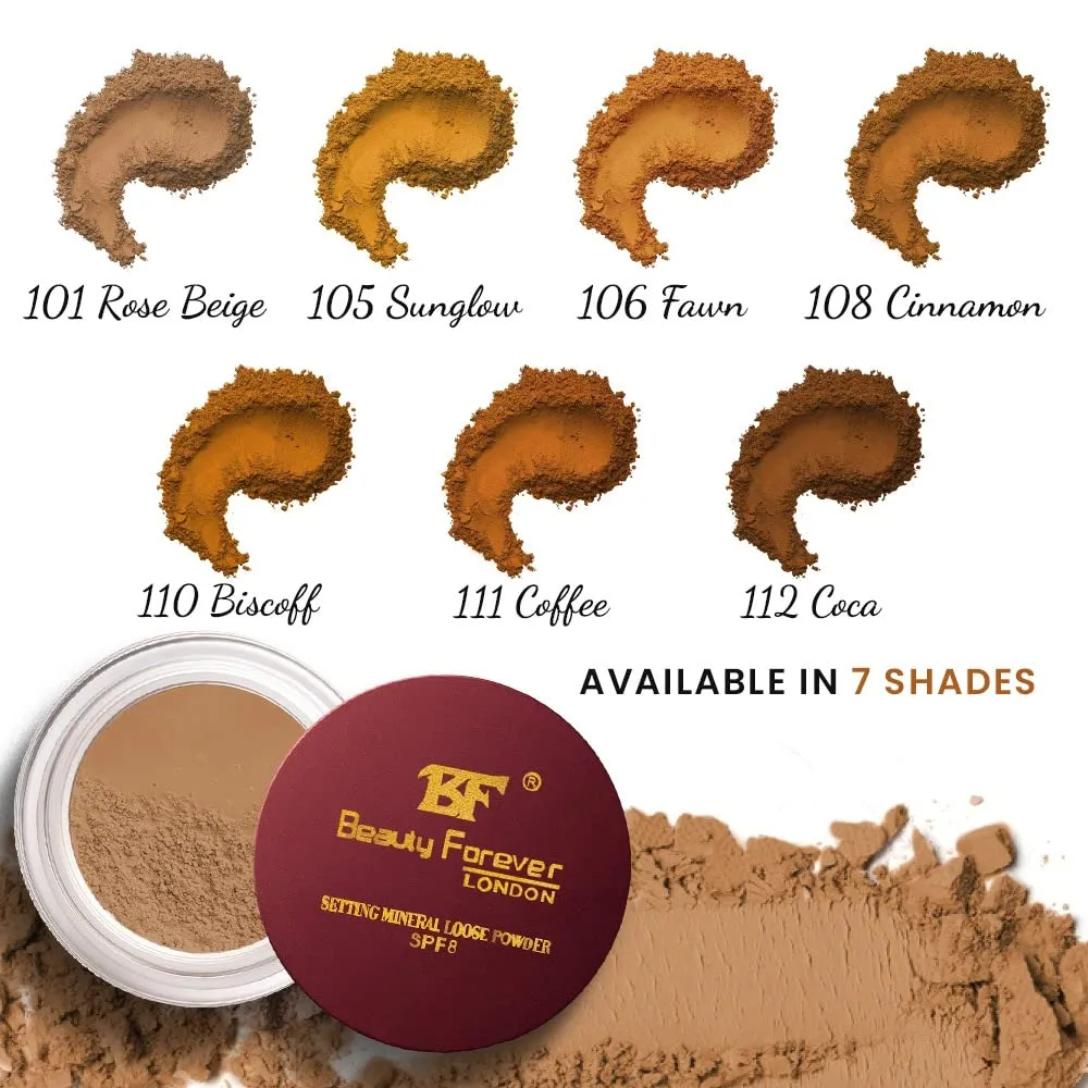 Beauty Forever BF Classic Setting Mineral SPF 8 Loose Powder 112 Coca