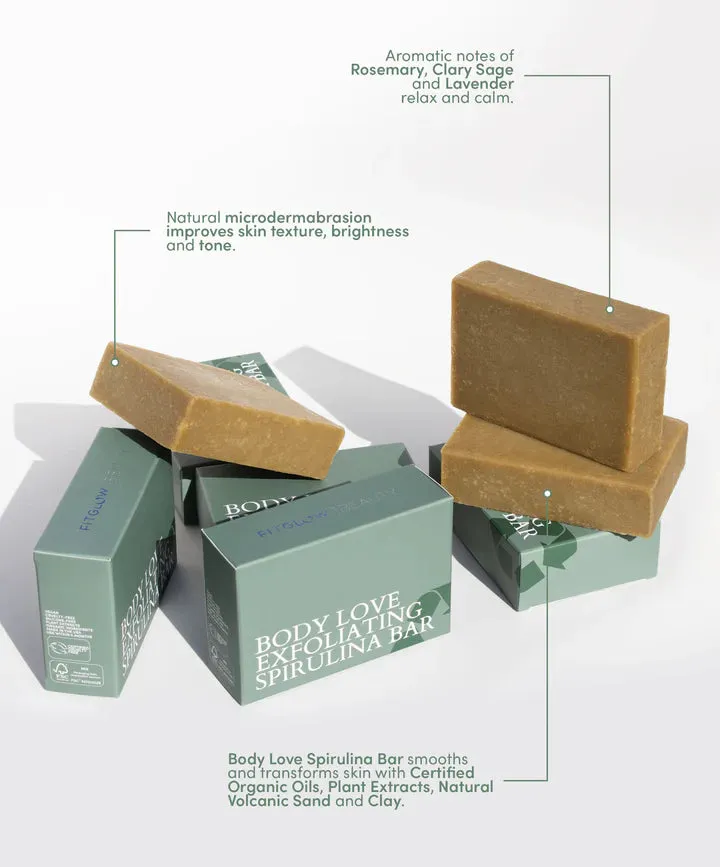 BODY LOVE Exfoliating Spirulina Soap Bar