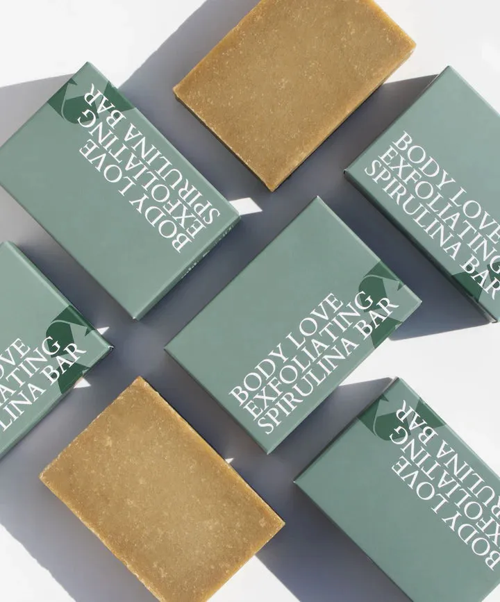 BODY LOVE Exfoliating Spirulina Soap Bar