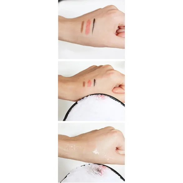 Combo - Dual Facial Cleaning Sponge - Black / Brown / Pink / White