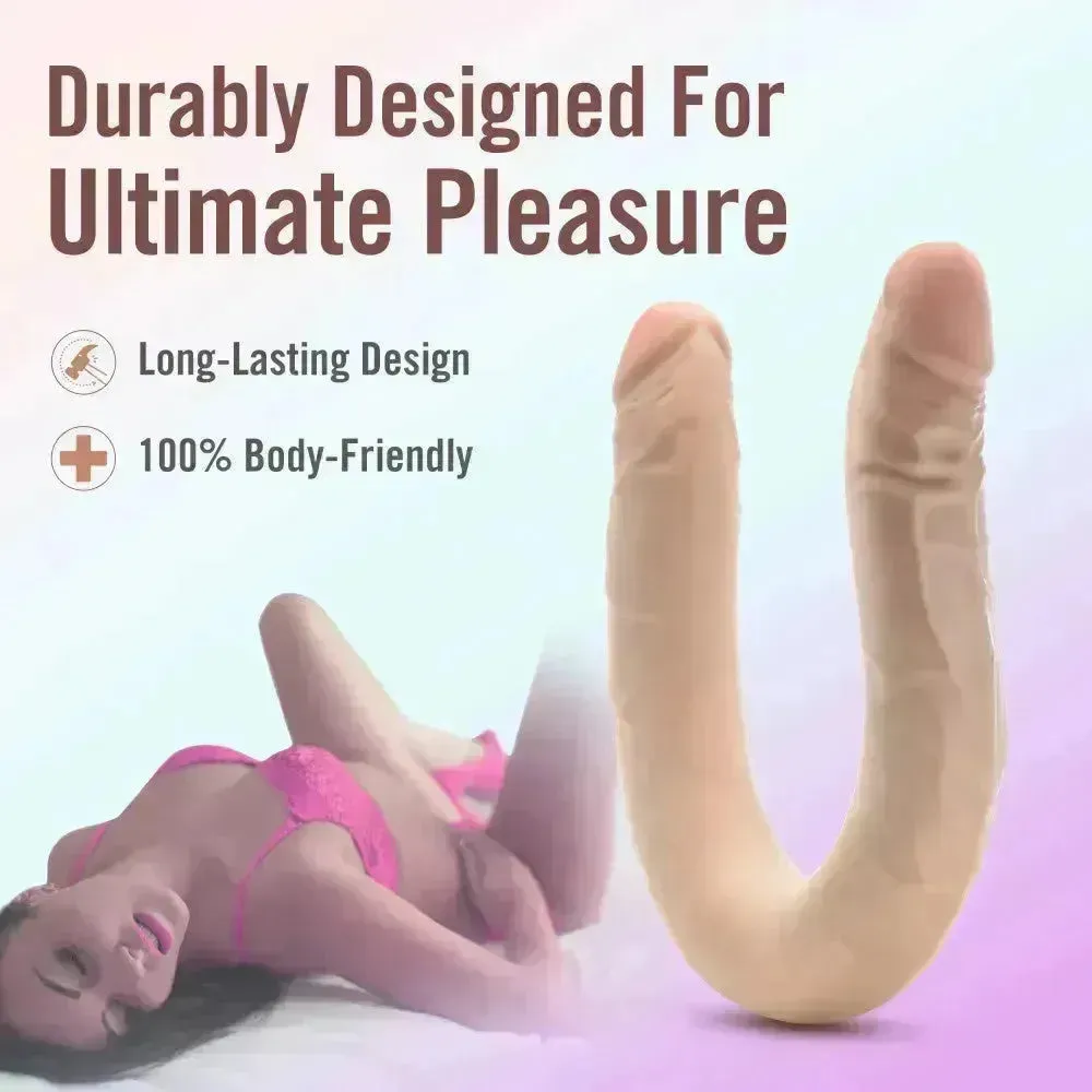 Dr. Skin Plus 16.5'' Posable Double Dong -  42 cm Double Dong