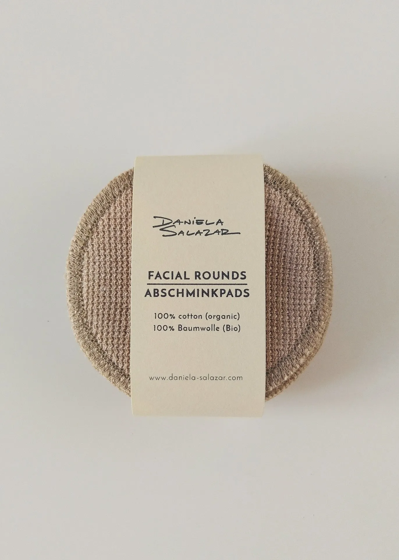 Face Pads & Pouch - Stripes/Brown Organic Cotton - 100% Cotton (organic) / 100 % Baumwolle (Bio)