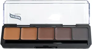 Graftobian HD High-Definition Glamour Creme Palette, Neutral #3 .39oz., 11g