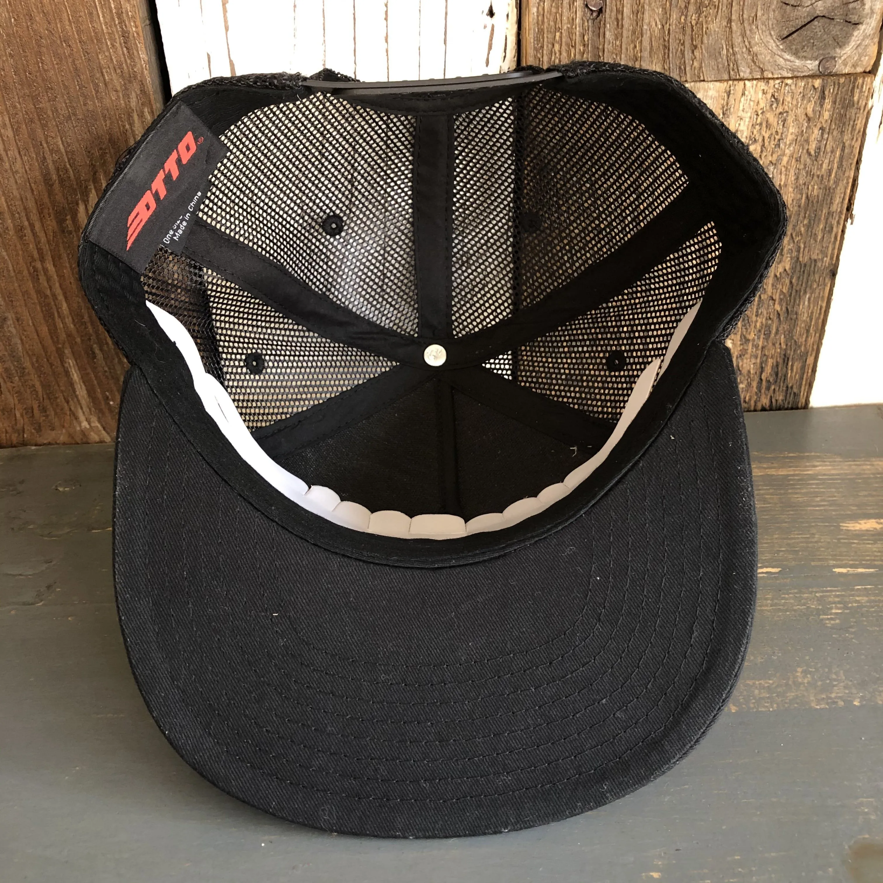 I THINK I LOVE YOU, SMOKEY BEAR Premium Cork Trucker Hat (Black)