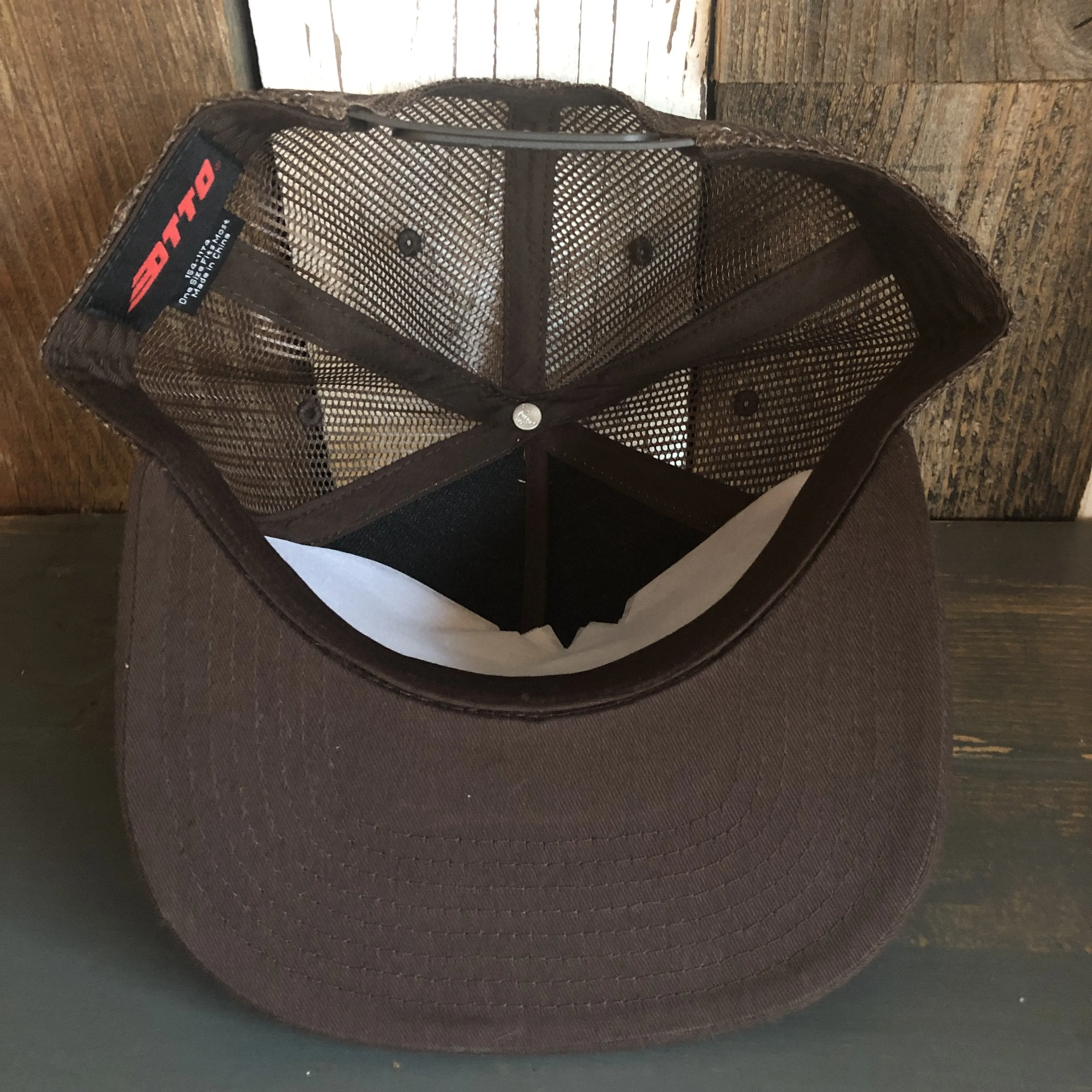 I THINK I LOVE YOU, SMOKEY BEAR Premium Cork Trucker Hat (Brown)
