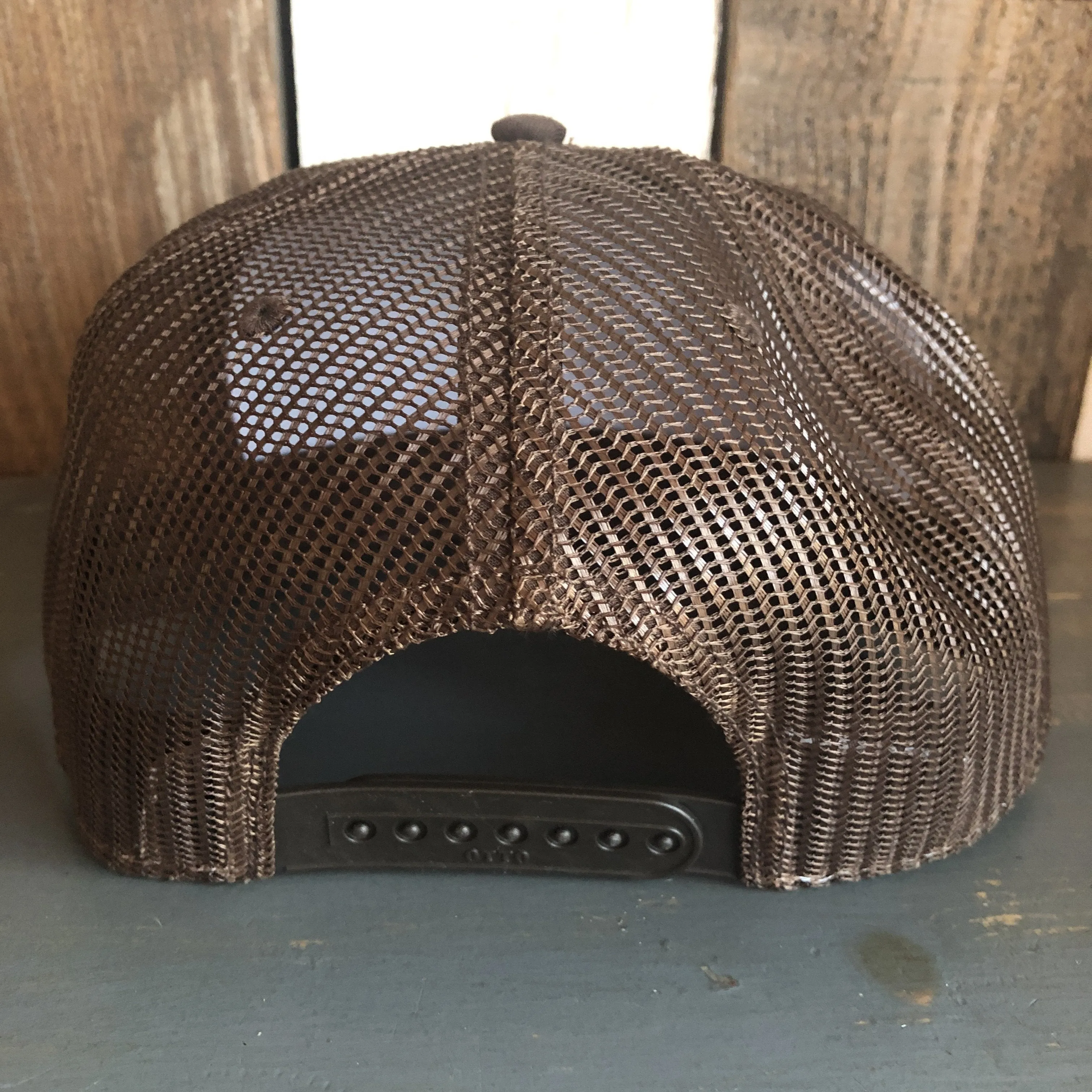 I THINK I LOVE YOU, SMOKEY BEAR Premium Cork Trucker Hat (Brown)