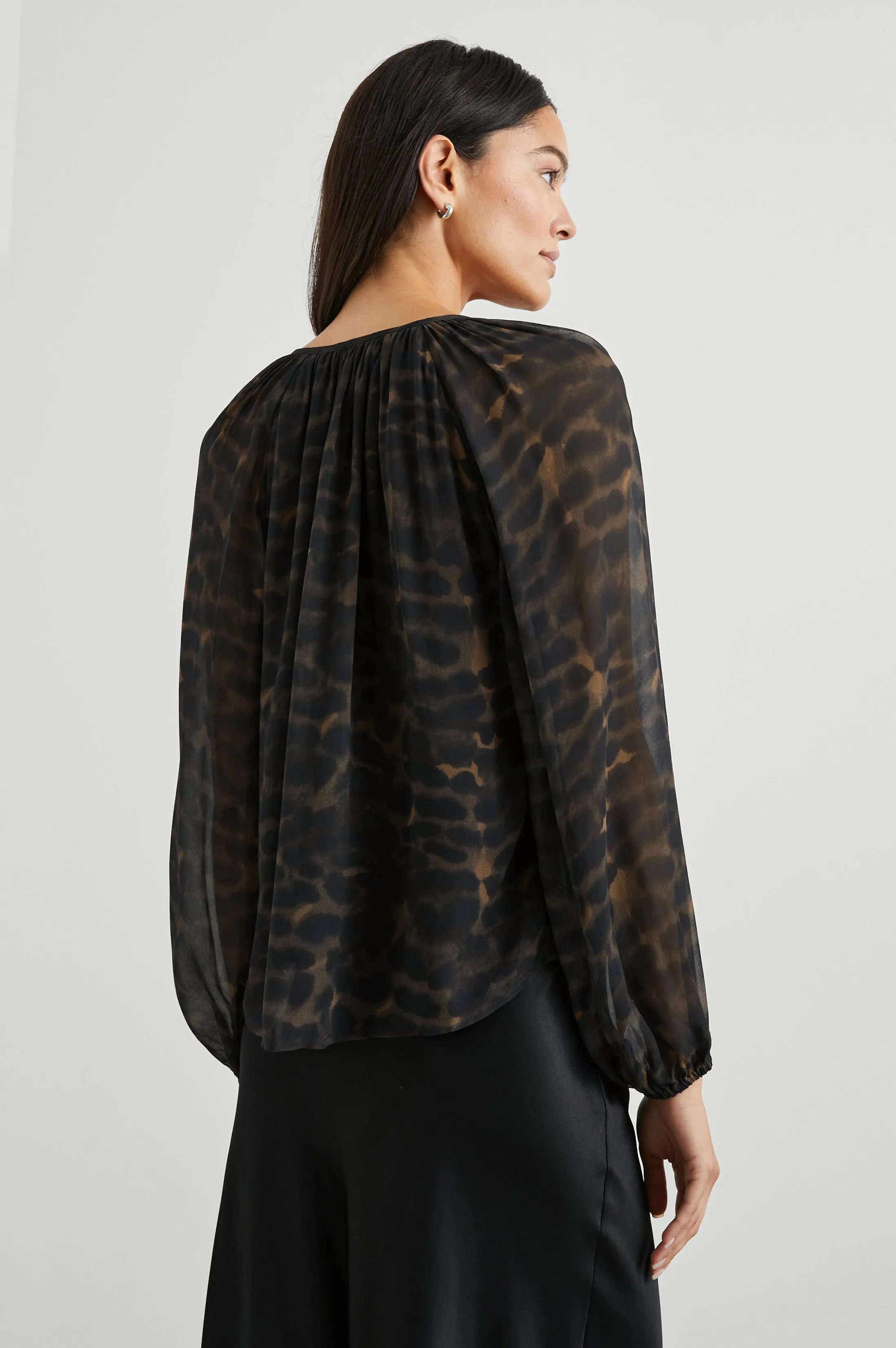 INDI TOP - UMBER LEOPARD