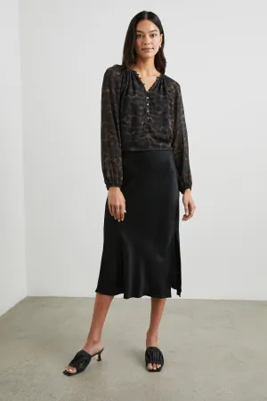INDI TOP - UMBER LEOPARD
