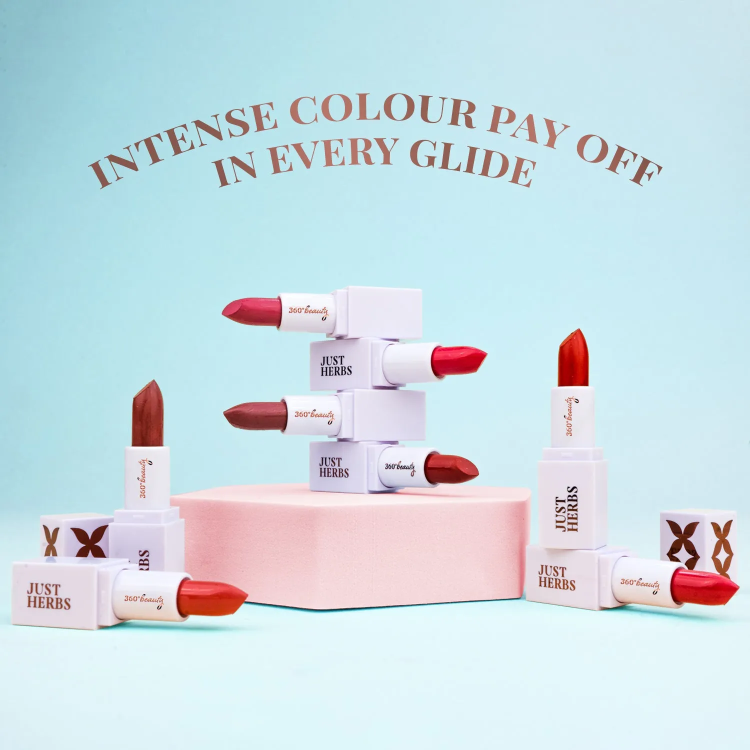 just Herbs Herb Enriched Ayurvedic Lipstick - Half Size