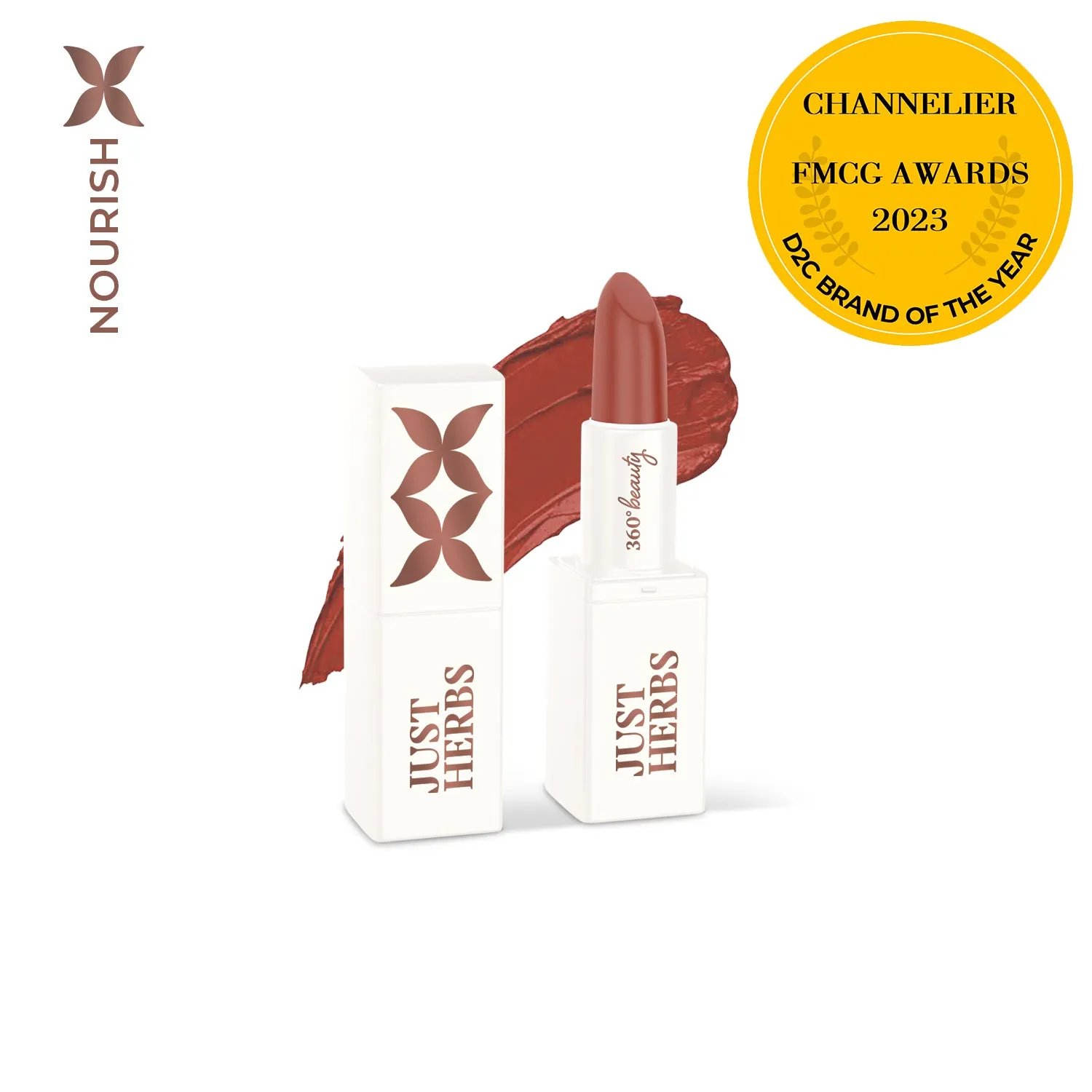 just Herbs Herb Enriched Ayurvedic Lipstick - Half Size