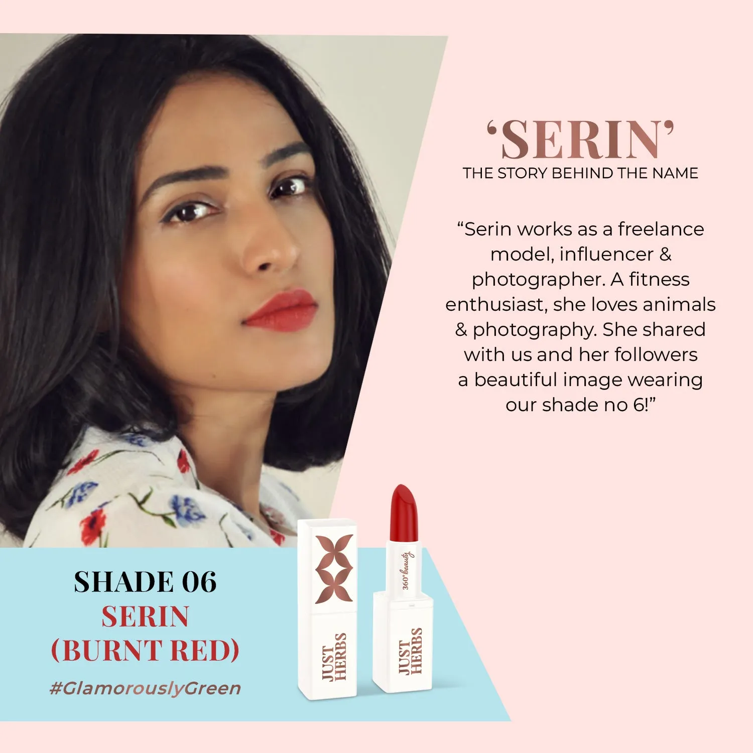 just Herbs Herb Enriched Ayurvedic Lipstick - Half Size
