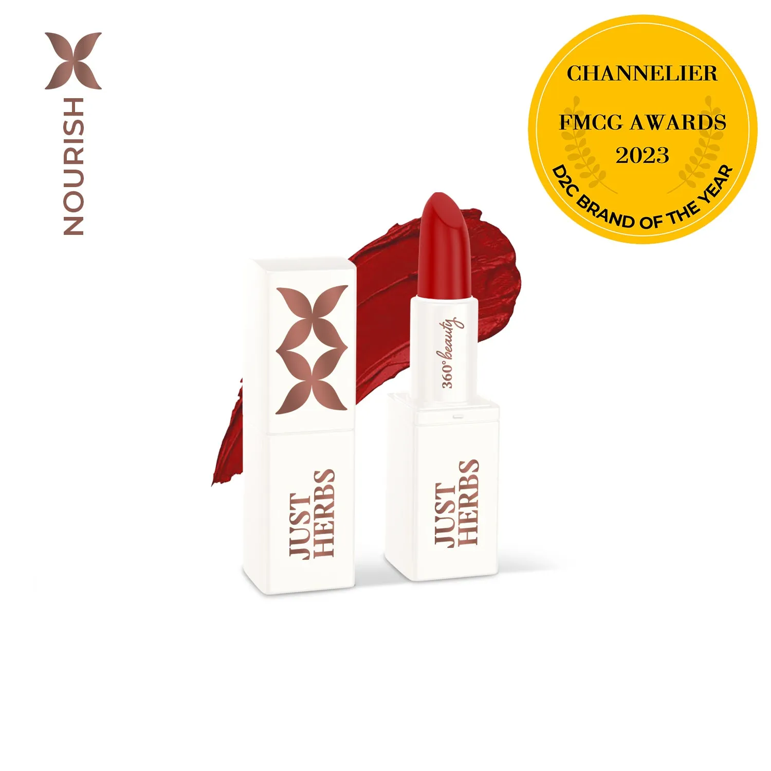 just Herbs Herb Enriched Ayurvedic Lipstick - Half Size