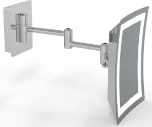 Kimball & Young 5,500k Daylight LED 3x Hardwired Makeup Mirror, Polished Chrome