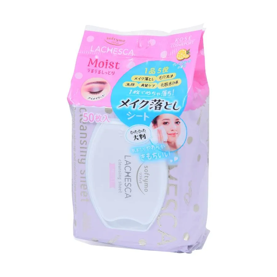 LACHESCA Makeup Remover Sheet (Rich Moist) 50pcs