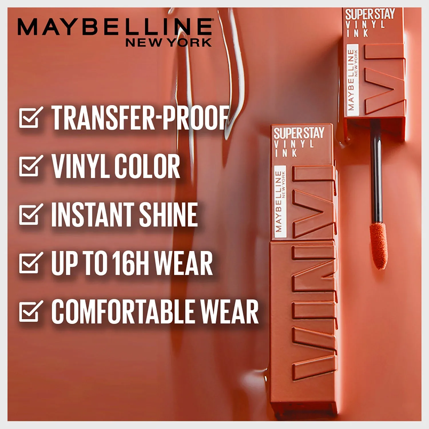 Maybelline New York Superstay Vinyl Ink Liquid Lipstick, Extra 4.2 ml
