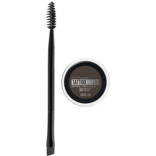 MAYBELLINE - TattooStudio Brow Pomade Eyebrow Makeup Black Brown - 0.106 oz (3 g)