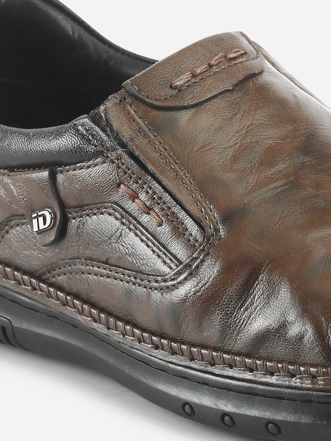 Men's Brown Dual Tone Comfort Slip On (ID1113)