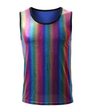 Metallic Rainbow Tanktop   Boxers