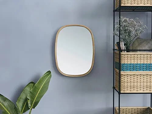 Mianzi Mira Squircle Mirror (Small | Natural)