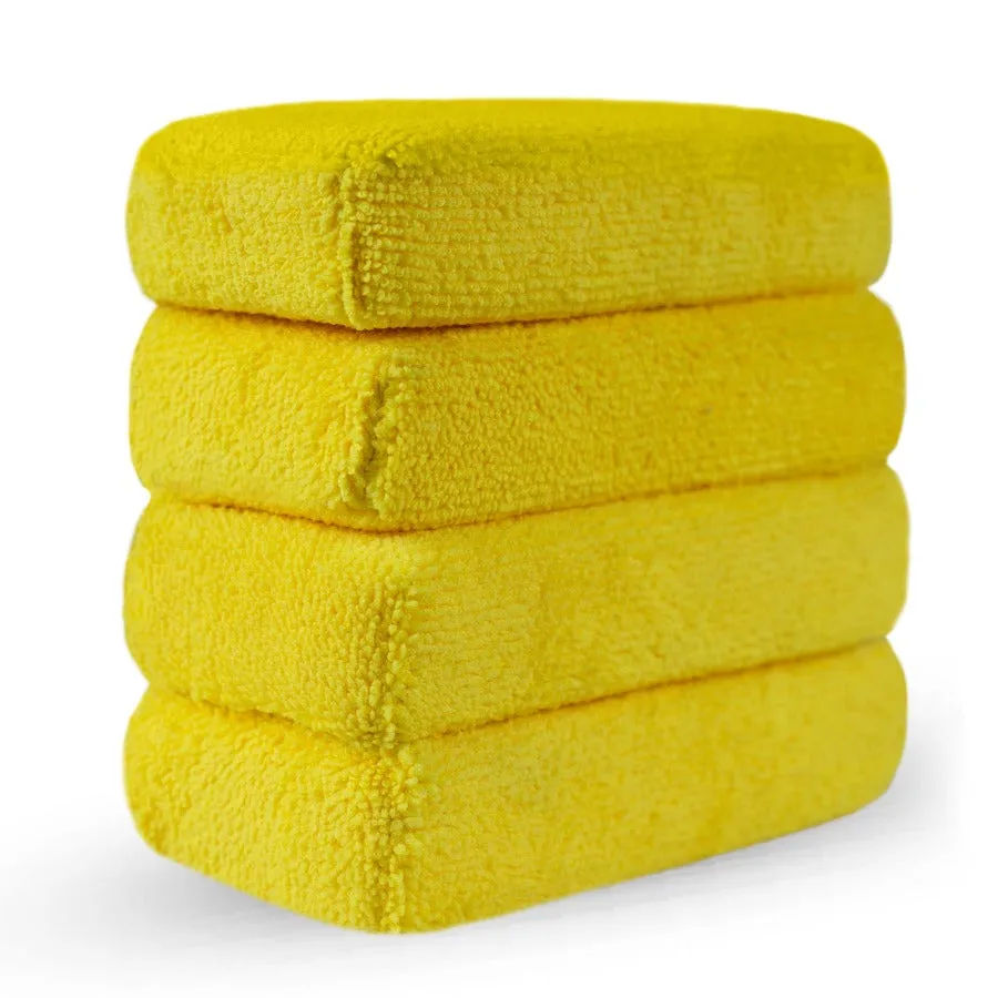 Microfiber Applicator Car Polish Sponge | Great Car Polish Pad Applicator for Ceramic Coating, Waxes, Polishes, Dressers & More