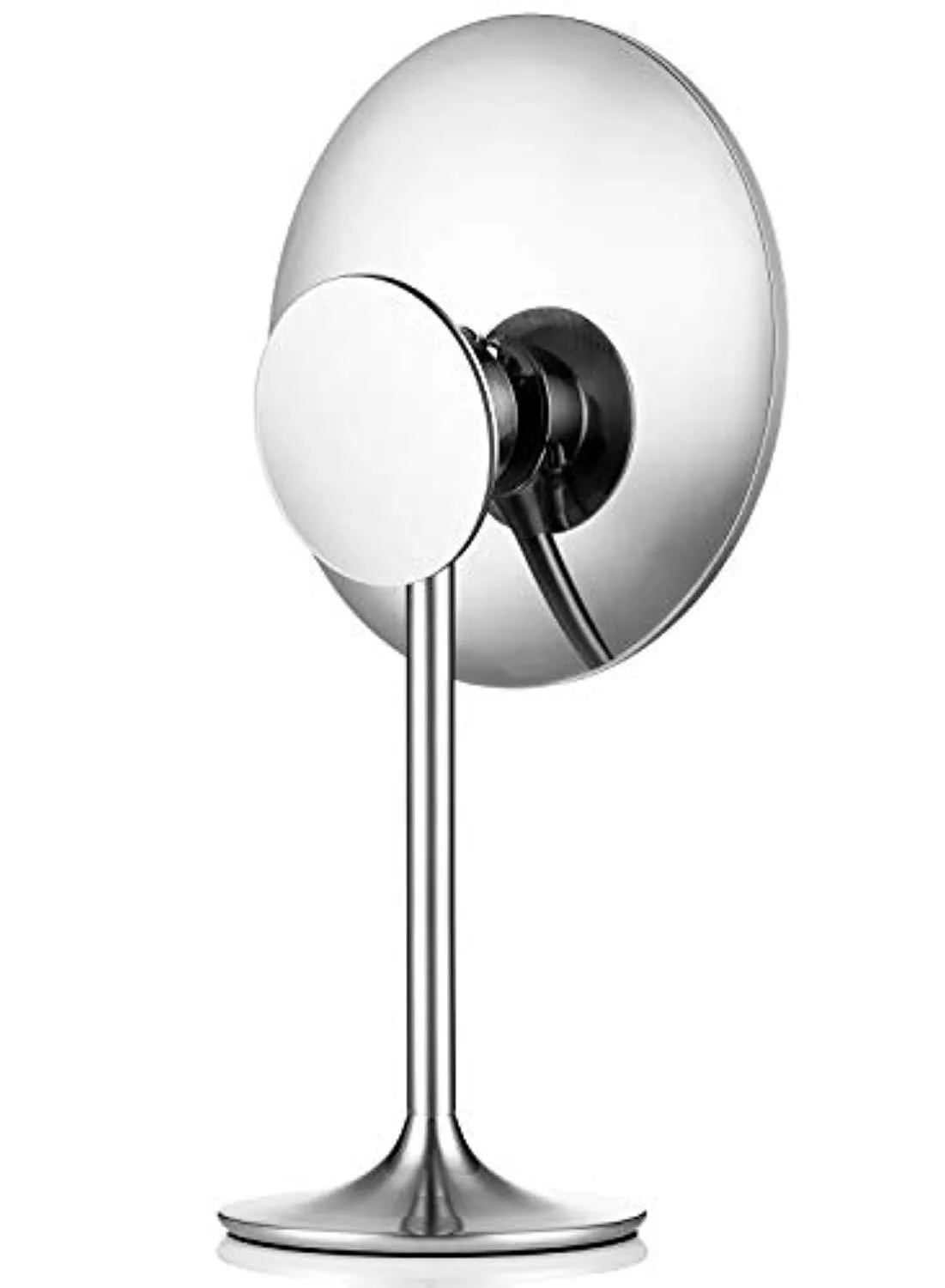 Miusco Lighted Makeup Vanity Mirror Pro, 5X   10X Magnification, Ultra Bright HD Lighting System, Rechargable & Cordless, Touch Activated, Brush Stainless Steel