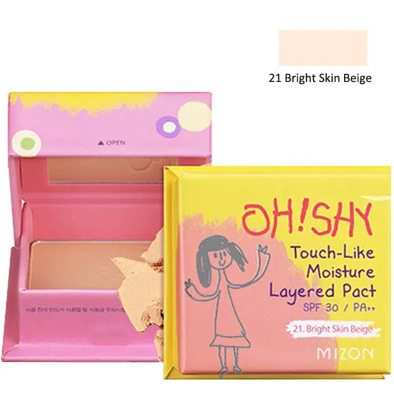 MIZON Oh! Shy Touch-Like Moisture Layered Pact [SPF 30/ PA  ] 55g, Select