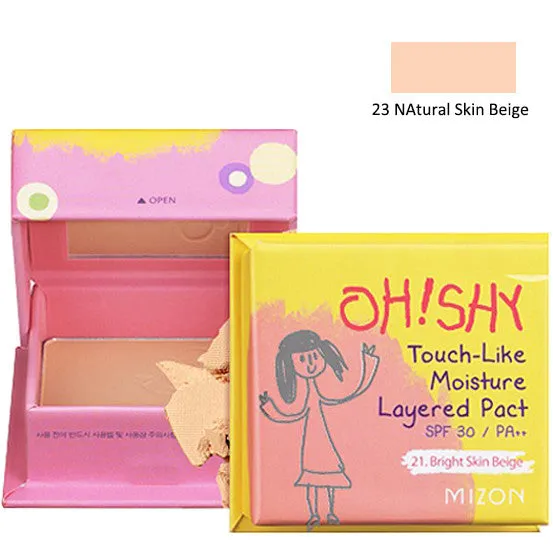 MIZON Oh! Shy Touch-Like Moisture Layered Pact [SPF 30/ PA  ] 55g, Select