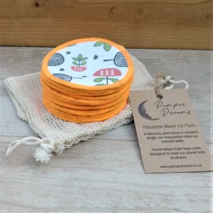 Natural Cotton & Bamboo Contemporary Design Reusable Make Up Removal Pads