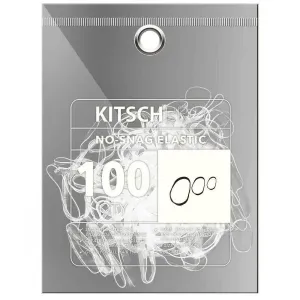 No-Snag Elastic 100 pc Mini Clear Rubberbands