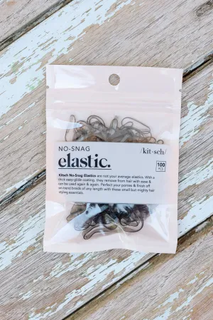 No-Snag Elastic 100pc - Brown