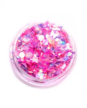 Paisley Pixie - Iridescent Pink Butterfly Chunky Glitter