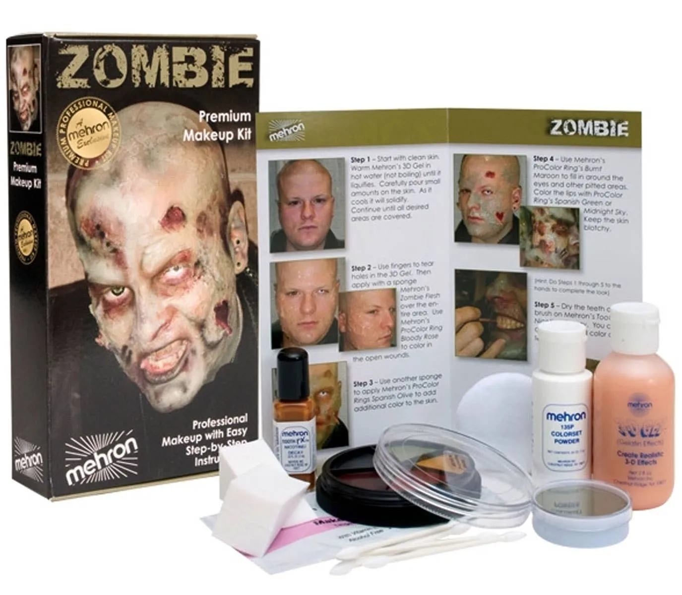 Professional Zombie Makeup Special FX Kit