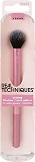 Real Techniques Professional Powder Setting Makeup Brush, Helps Lock in Foundation and Concealer, Pink, (Pack of 4)