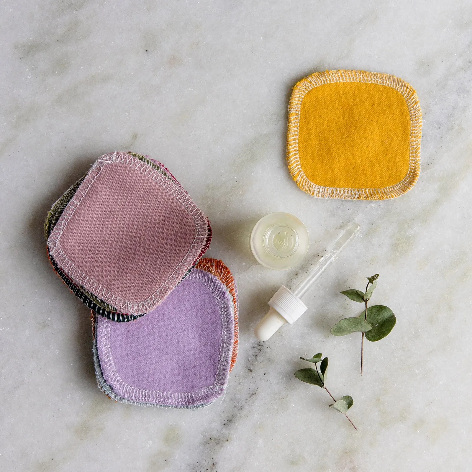 Reusable Facial Rounds - Earth Tones, Greys, or White