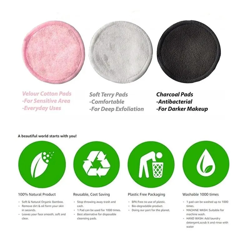 Reusable Make Up Remover Pads 18 pcs