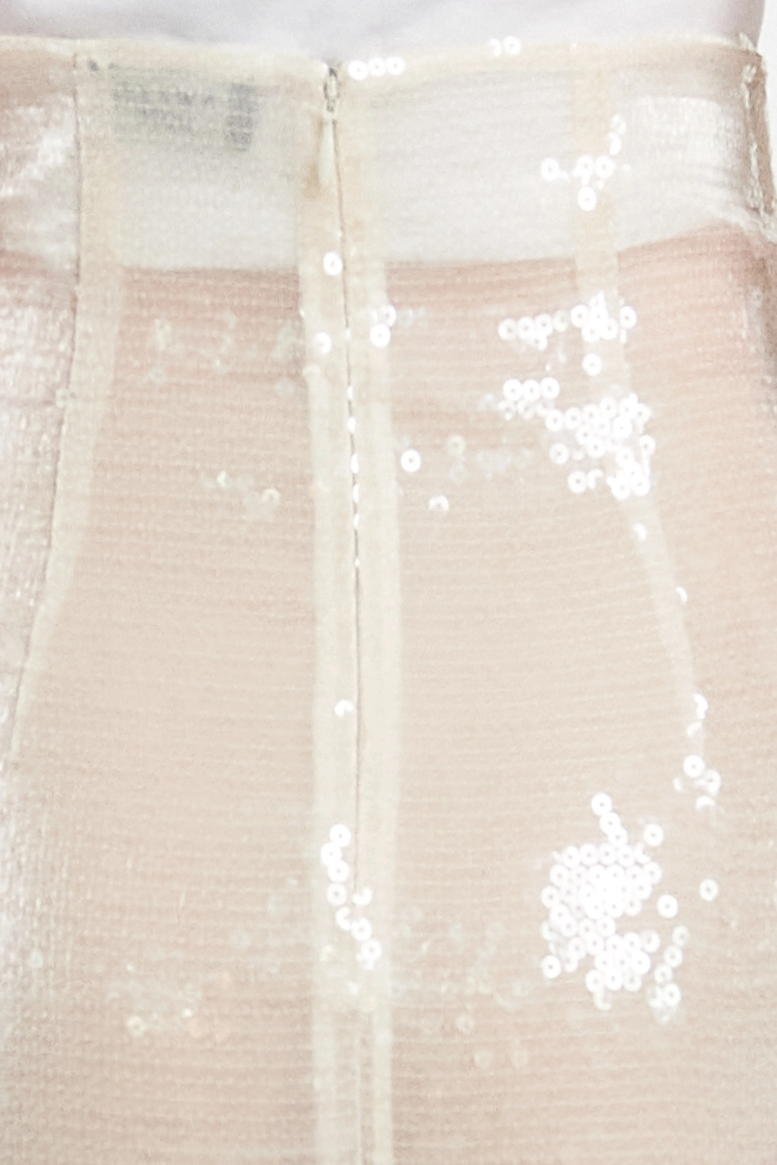 Sequined Skirt Ivory