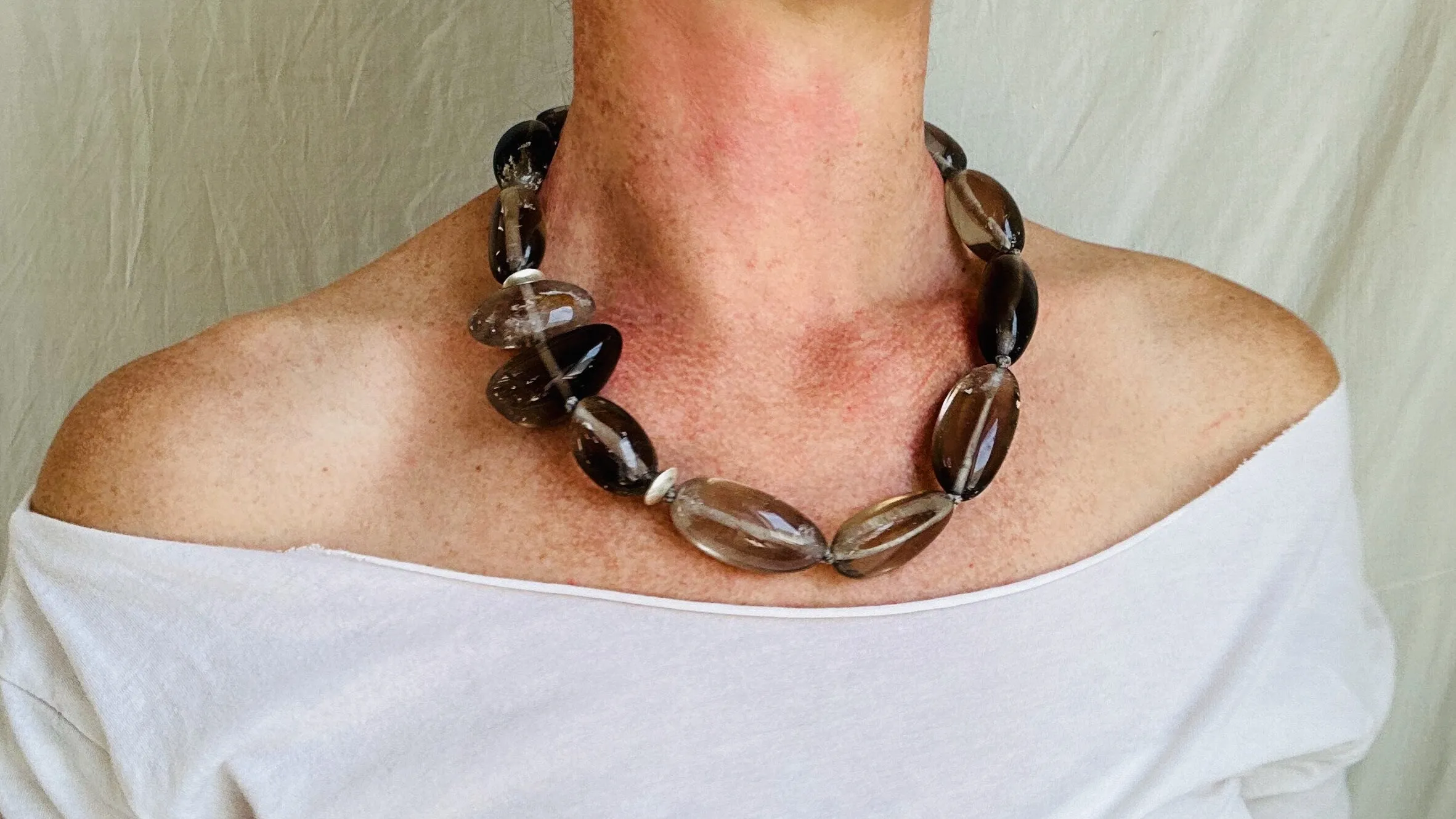 Smoky Quartz Necklace. Atelier Aadya. 2385