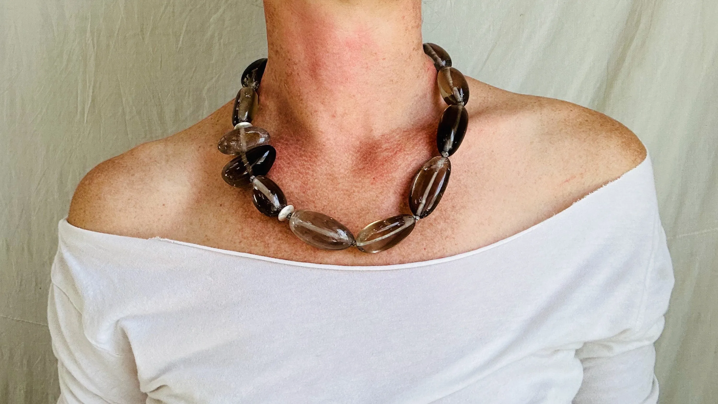 Smoky Quartz Necklace. Atelier Aadya. 2385
